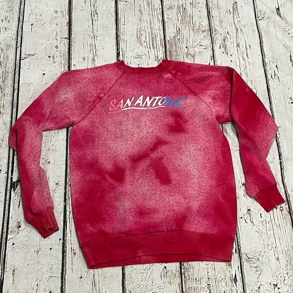 Vintage 1980s San Antonio Texas Travel Vacation Crewneck Sweatshirt - Picture 1 of 7